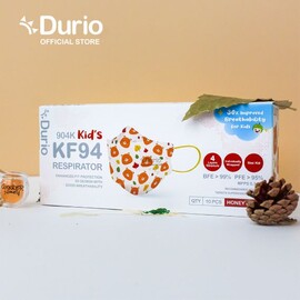 Durio 904K Kid’s KF94 Respirator - Honey Bear - (10pcs)